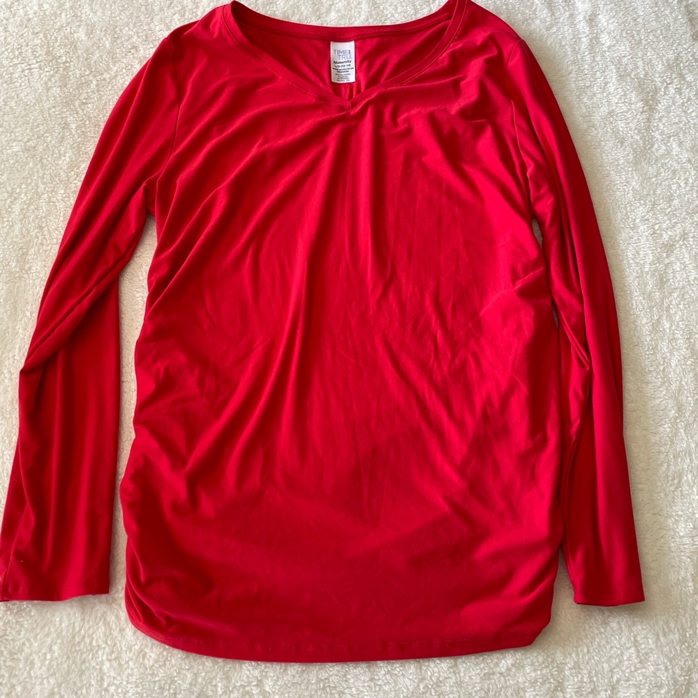 Maternity Red Long Sleeve Women's Top size L/G